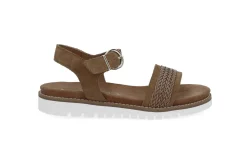 SOFTWALK Sandaler & Flip-Flops > Bekväm sandal i mjukt läder Brun