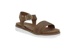 SOFTWALK Sandaler & Flip-Flops > Bekväm sandal i mjukt läder Brun