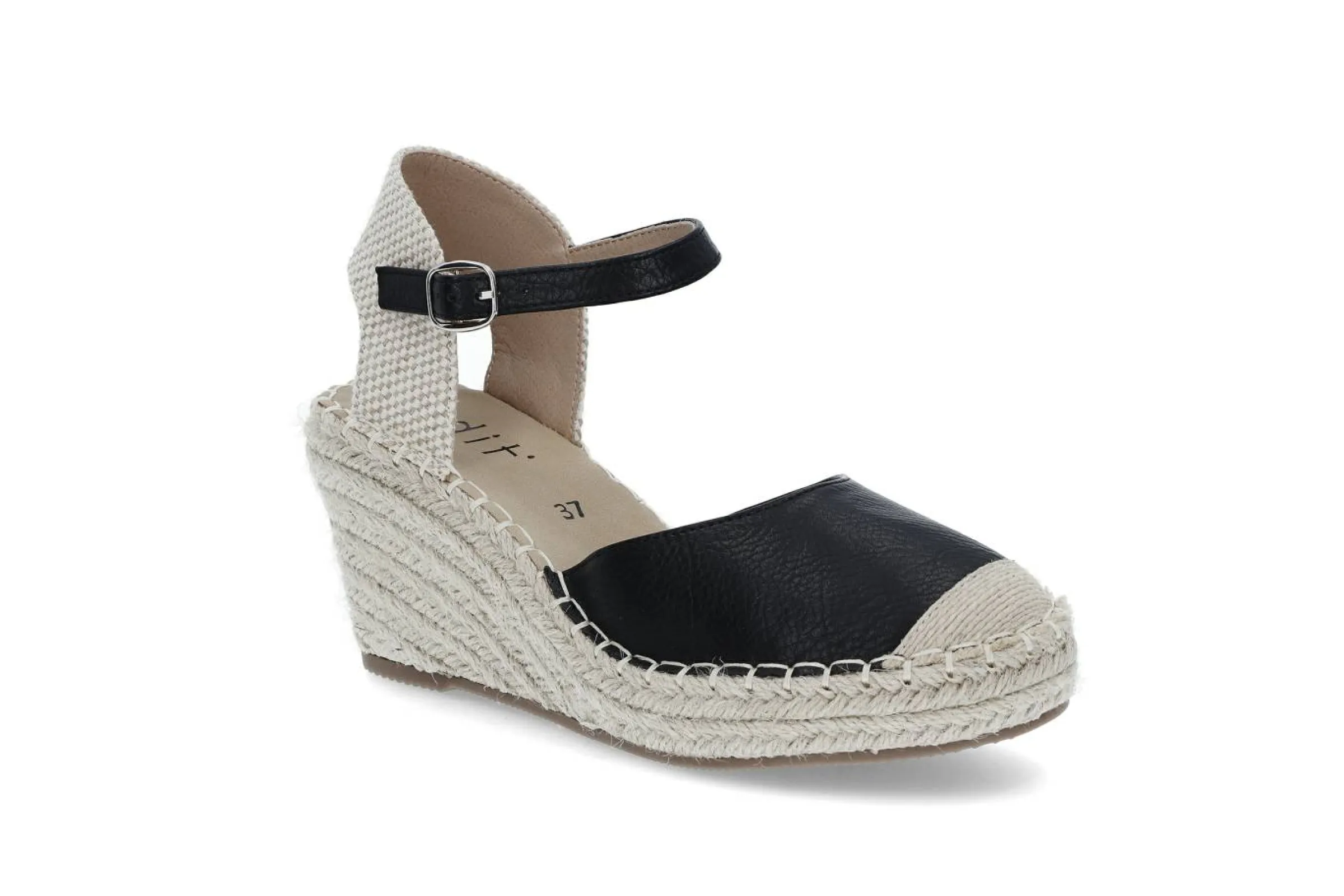 EDIT Sommarskor > Espadrillsandal Svart
