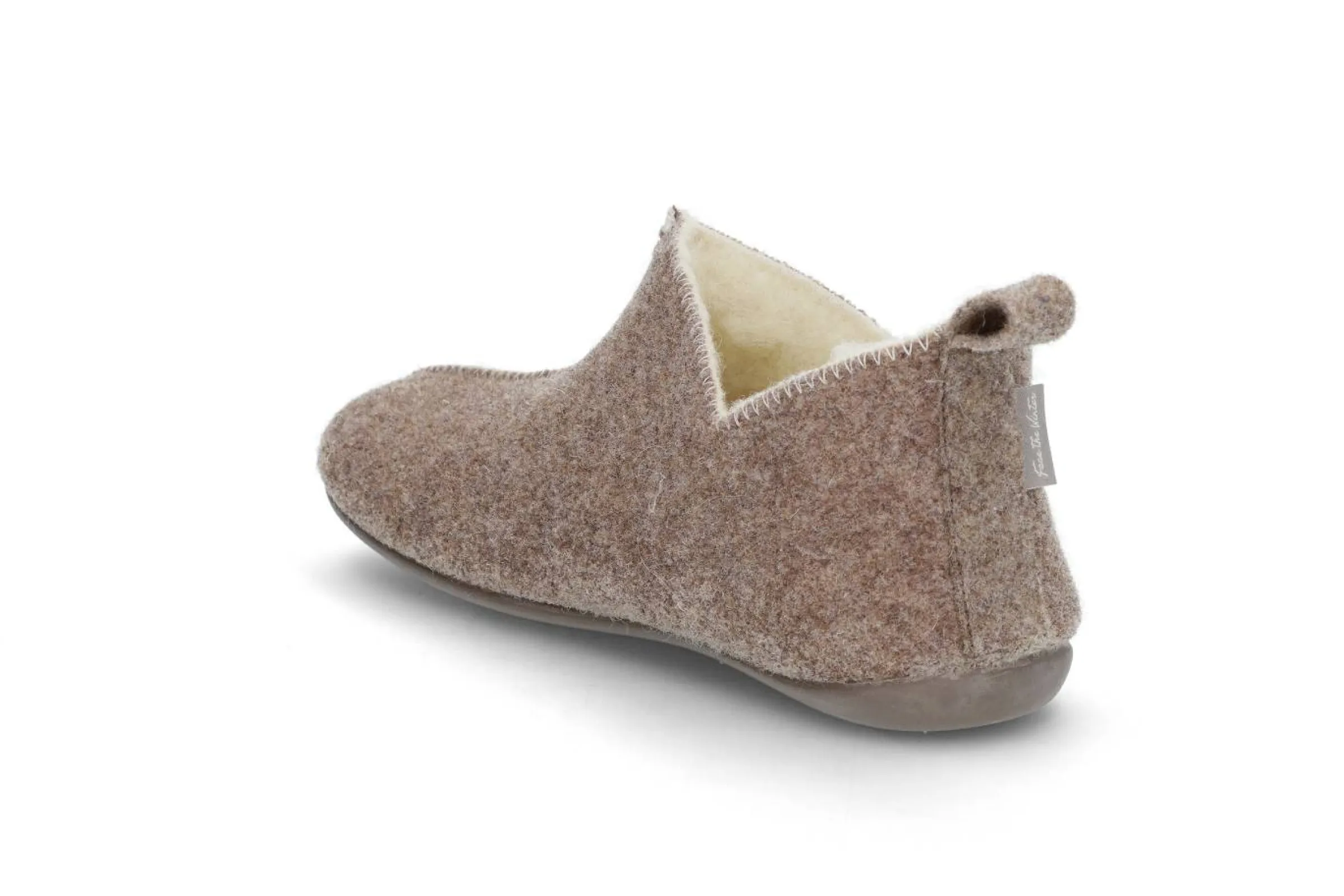 FACE THE WINTER Tofflor > Lätt ulltoffel Beige