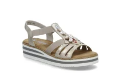 RIEKER Sandaler & Flip-Flops > 76 Muschel Beige