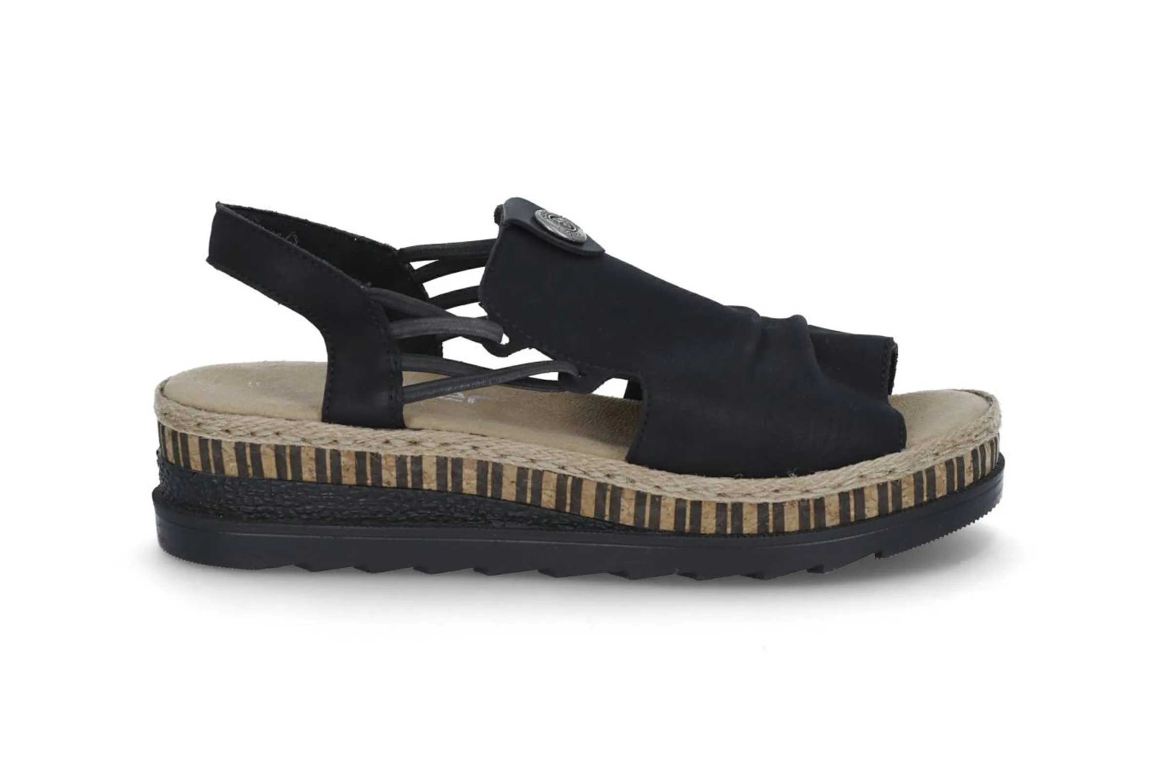 RIEKER Sandaler & Flip-Flops > 14 Schwarz/Schwarz Svart