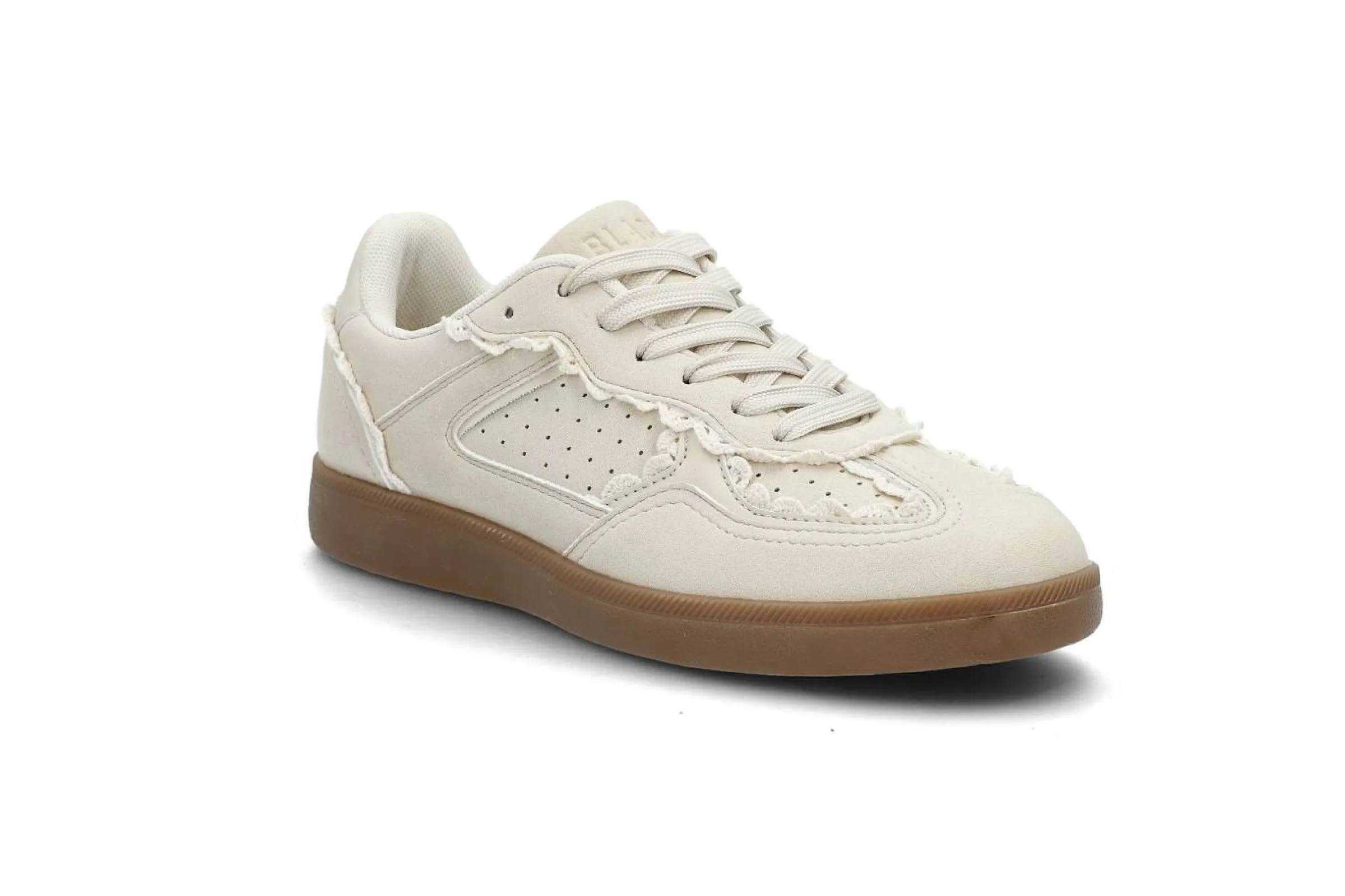 BLACK Sneakers > Sportiga sneakers med spetsdetaljer Beige