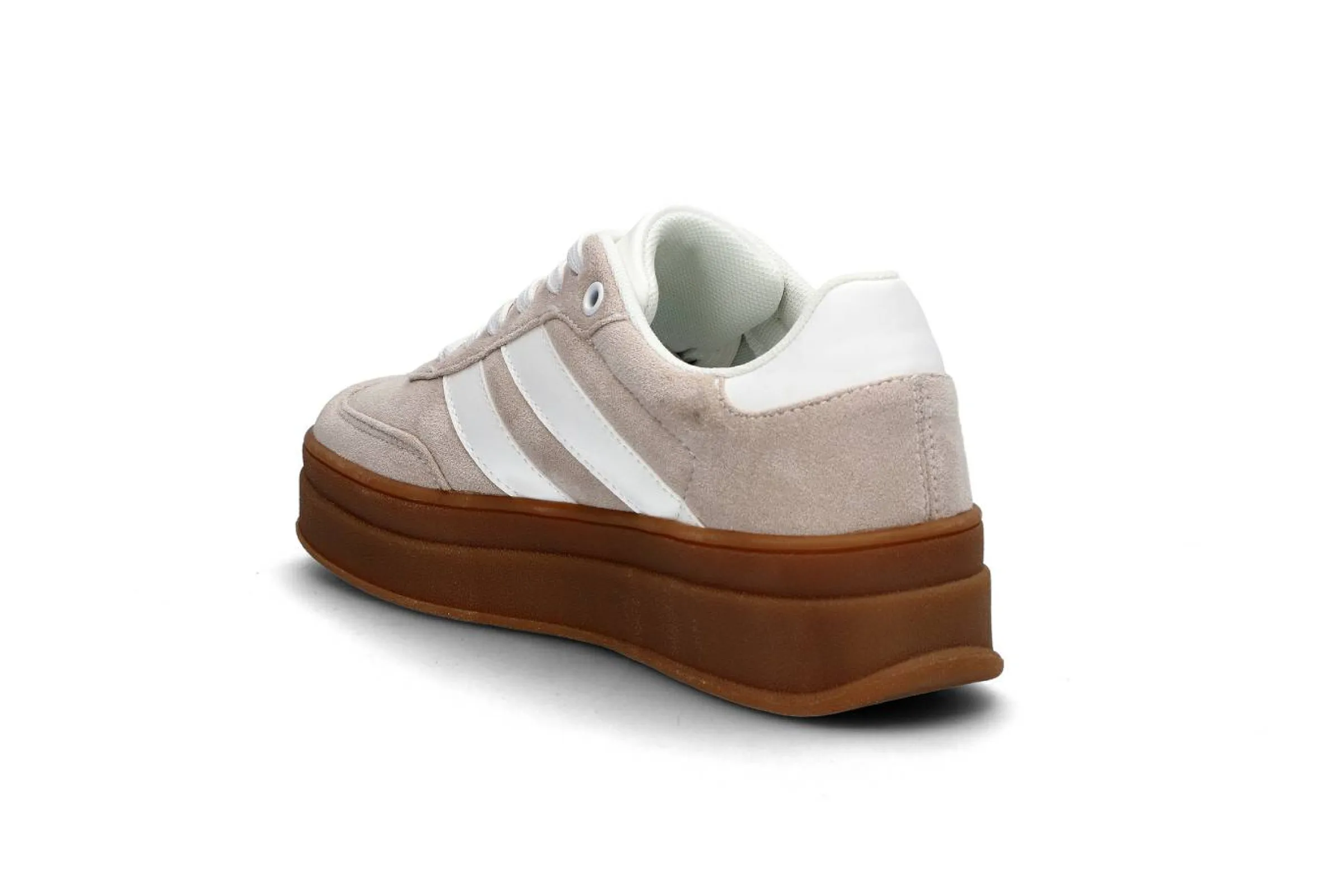BLACK Sneakers > Sportig plattform-sneaker Beige