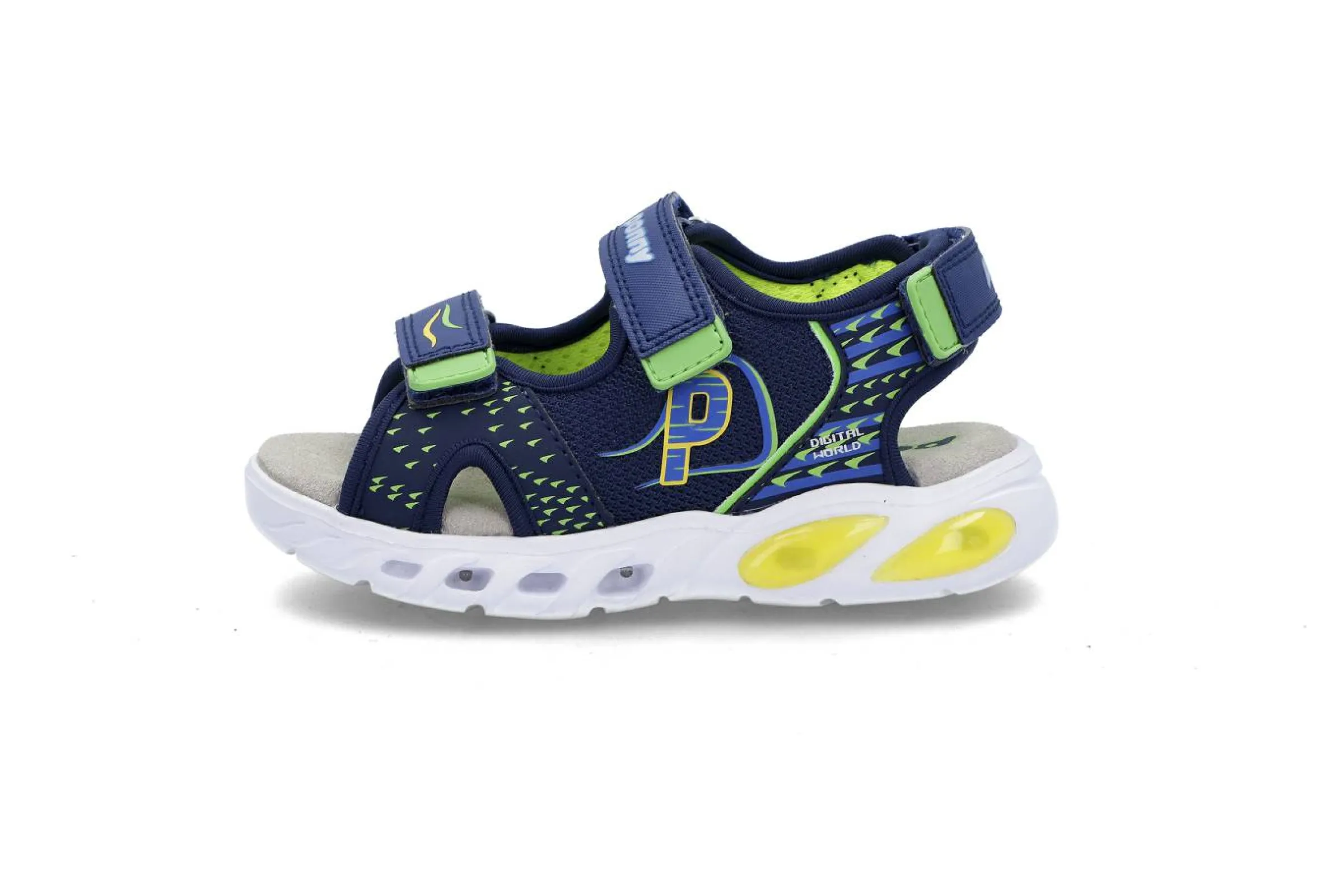 PONNY Blinkskor|Sandaler & Slip In-Skor > Tuff blinkande sandal Blå