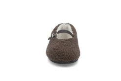 STOCKHOLM DESIGN GROUP Ballerina > Varm och mjuk ballerinatoffel Brun