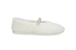 STOCKHOLM DESIGN GROUP Ballerina > Varm och mjuk ballerinatoffel Vit