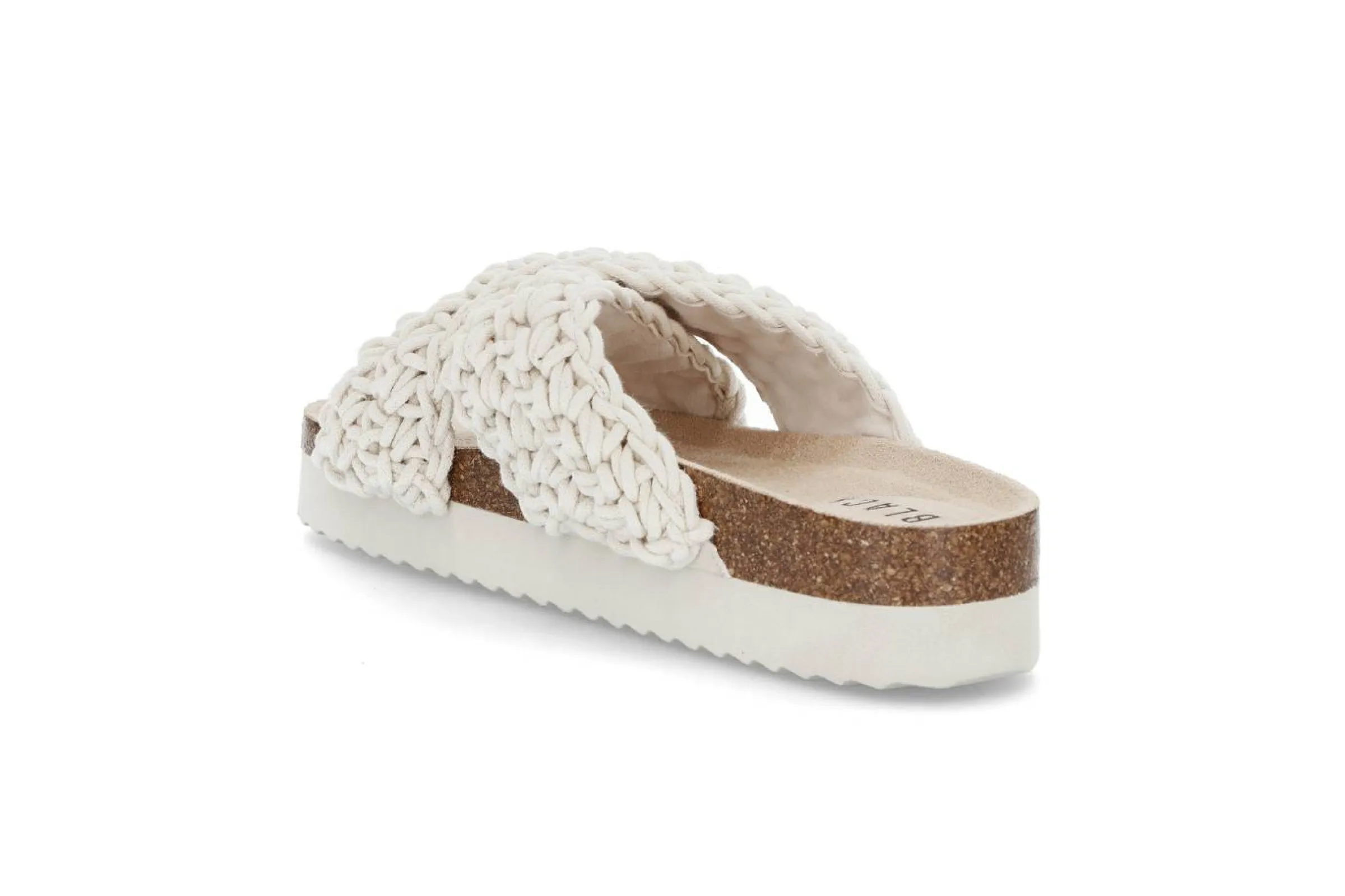 BLACK Sandaler & Flip-Flops > Virkad fotbäddssandal Beige