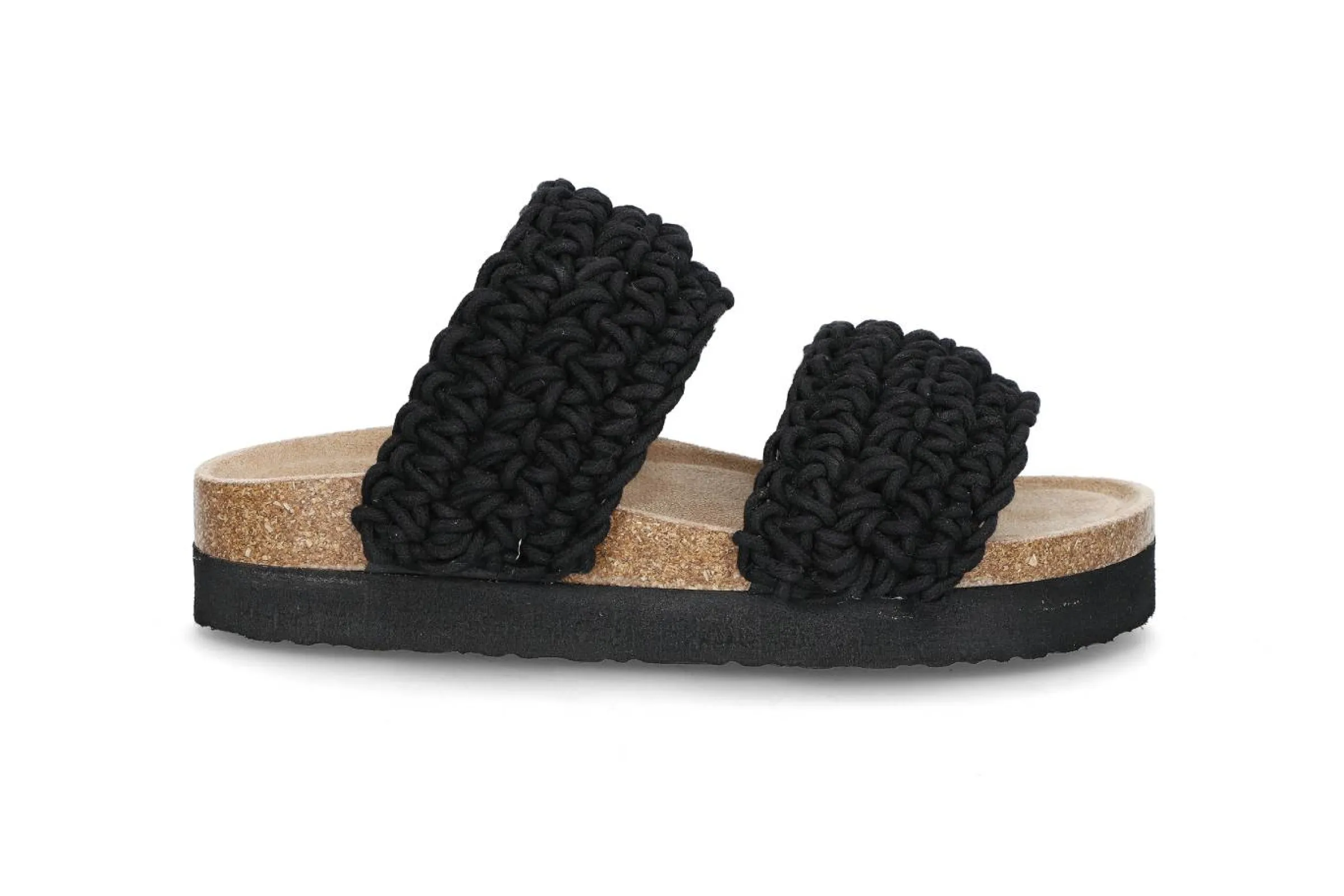 BLACK Sandaler & Flip-Flops > Virkad fotbäddssandal Svart