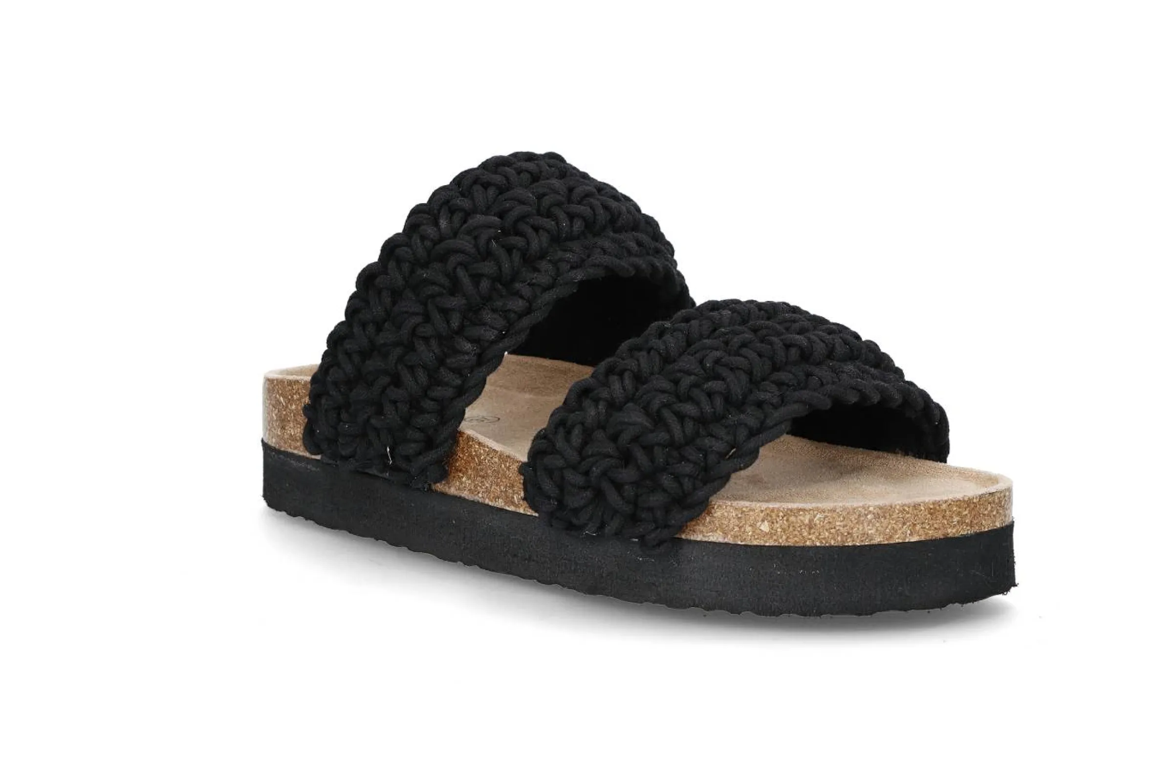 BLACK Sandaler & Flip-Flops > Virkad fotbäddssandal Svart